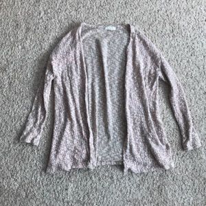 🍓pink grey & white cardigan